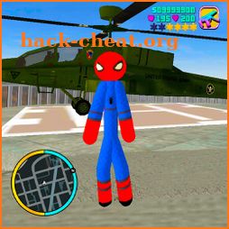 Amazing Spider-StickMan Rope Hero Gangster City icon