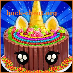 Amazing Unicorn Chocolate Bar Cake! Rainbow Chef icon