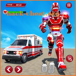 Ambulance Robot Transforming: Rescue robot games icon