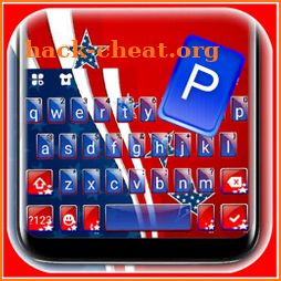 American Flag Stars Keyboard Theme icon