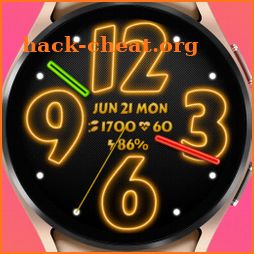 Analog Neon Watch Face FLW011 icon