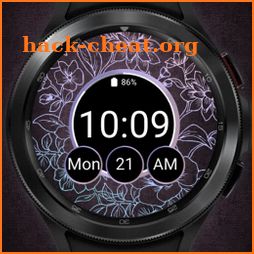[ANE] Neon Flower Watch Face icon