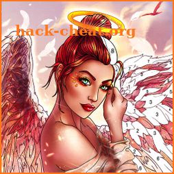 Angel color by number: Coloring games offline icon