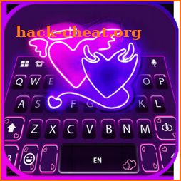 Angel Devil Hearts Keyboard Background icon