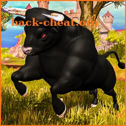 Angry Bull Attack Cow Games 3D icon