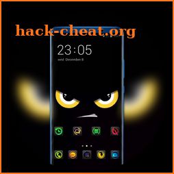 Angry face cartoon theme wallpaper icon