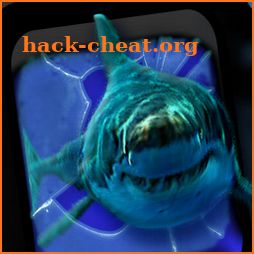 Angry Shark Pet Cracks Screen icon