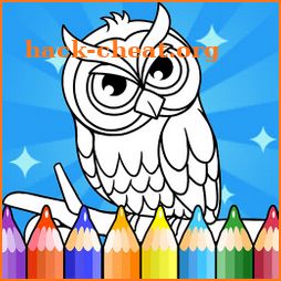 Animal coloring pages games icon