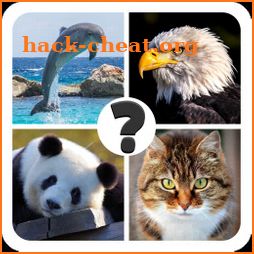 Animals quiz game: guess the animal on the picture icon