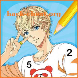 Anime Boys - Coloring Book by Numbers icon