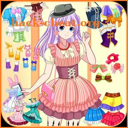 Anime dress up game icon