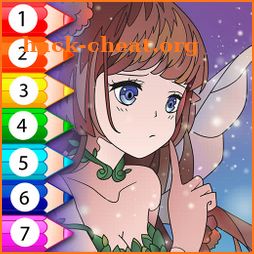 Anime Fantasy Color by Numbers icon