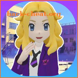 anime high school simulator 3D icon