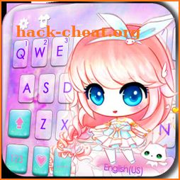 Anime Kawaii Girl Keyboard Theme icon