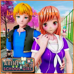 Anime School Girl Sim: High School Life Simulator icon