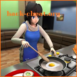 Anime Wife Happy Family 3D icon