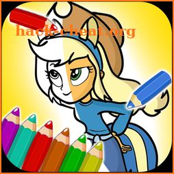 Applejack Coloring Game icon