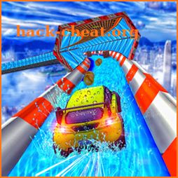 Aquapark Slide Cars Race ; Waterpark Ride icon