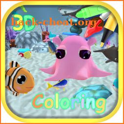 Aquarium Coloring 3D - AR Camera icon