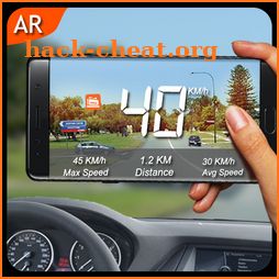 AR Speedometer with Map icon