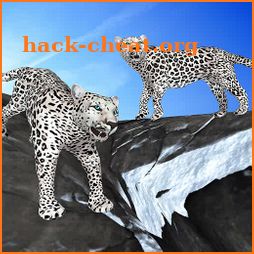Arctic Leopard Family Snow Forest Sim icon