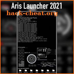 Aris Launcher - Iris Hacker Style Theme icon