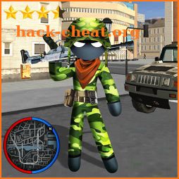 Army Counter Stickman Rope Hero Crime OffRoad icon
