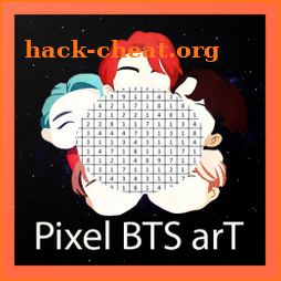 Art Bts Pixel Coloring By Number icon