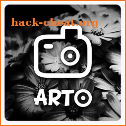 Arto: black and white photo icon