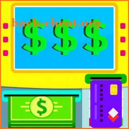 ATM cash machine game icon