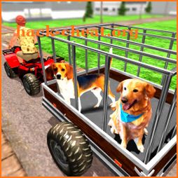 ATV Quad Bike Pet Transporter Driving - Dog Games icon