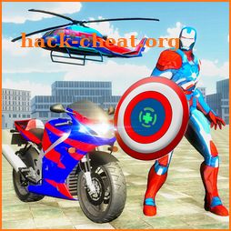 Avenger Captain Robot Bike Transform City Wars SIM icon