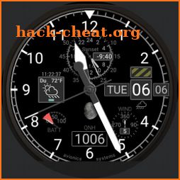 Aviator Watch Face for Pilots, QNH. Read the NEWS! icon