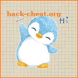 Baby Blue A Penguin Sticker Pack by Pomelo Tree icon