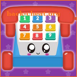 Baby Carphone Toy. Kids game icon