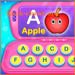 Baby princess computer - alphabet, puzzle, phone icon