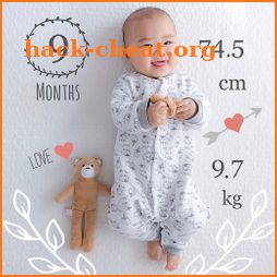 Baby Story Tracker Milestone Sticker Photo Editor icon