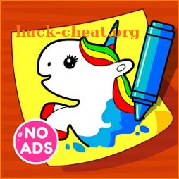 🦄 Baby Unicorn Coloring Book for Preschool Kids icon