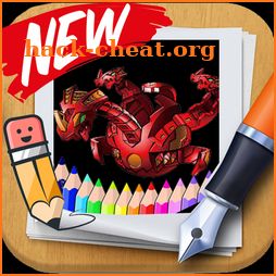 Bakugan games coloring for fans icon