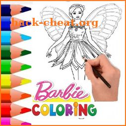 BARBIE DOLL COLORING icon