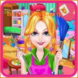 Barbie Princess Baby Doll House Cleanup icon