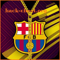 Barcelona zipper lock screen icon