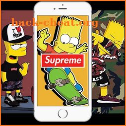 Bart x Supreme Wallpapers HD icon