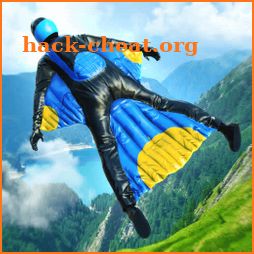 Base Jump Wingsuit Gliding icon