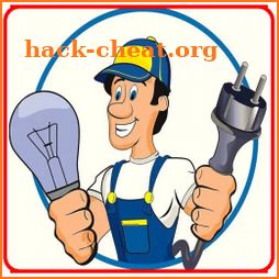 Basic Course of Electricity. Electrical technician icon