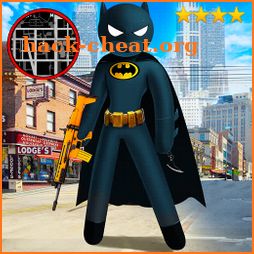 Bat Neon Stickman Rope Hero Spider Gangstar Crime icon