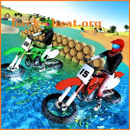 Beach Water Surfing Games: Bike Race icon