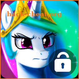 Beautiful Celestia Little Unicorn Lock Screen icon