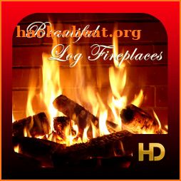 Beautiful Log Fireplaces HD icon