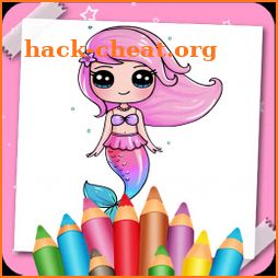 Beautiful Mermaid Coloring Book icon